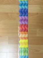 Rainbow Herringbone Border 35'