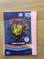 Pink 9" x 12" Tru-Ray Construction Paper