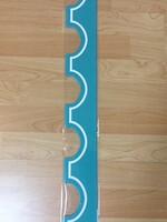 Schoolgirl Style Turquoise & White Awning Border 39'