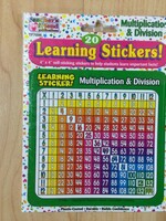 Learning Stickers-Multiplication 20pc