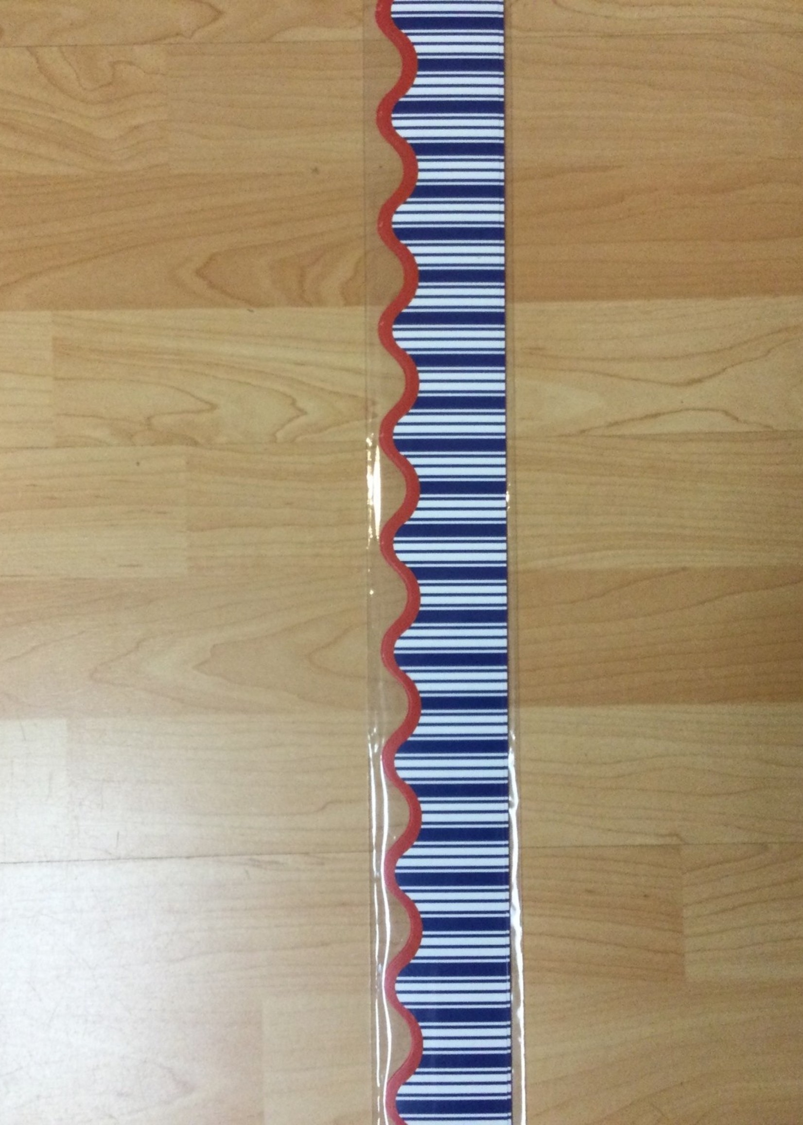 Nautical Stripe Scalloped Border 36'