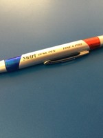 Swirl Blue/Red Ball Point Pen