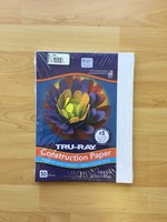 White 9" x 12" Tru-Ray Construction Paper 50 sheets