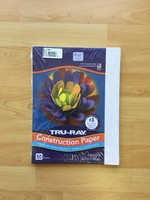 White 9" x 12" Tru-Ray Construction Paper