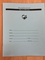 Blue Student Exam Booklet