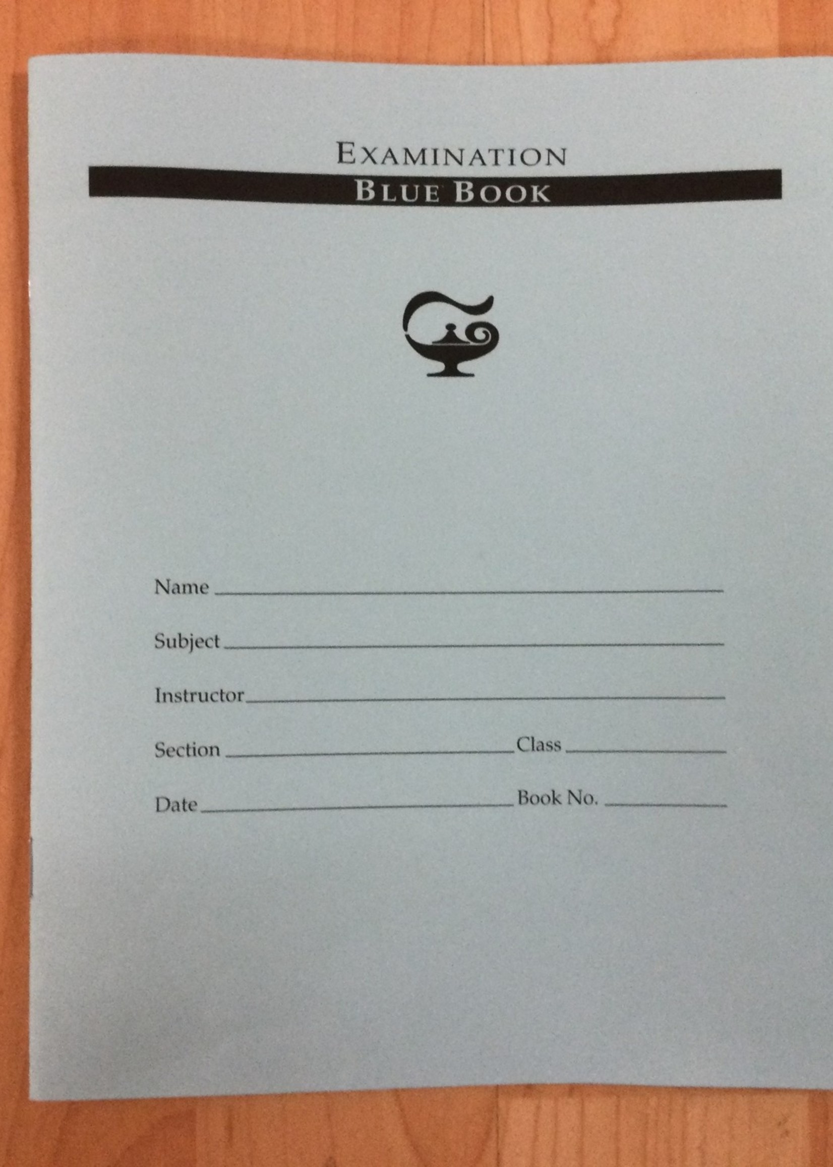 Blue Student Exam Booklet