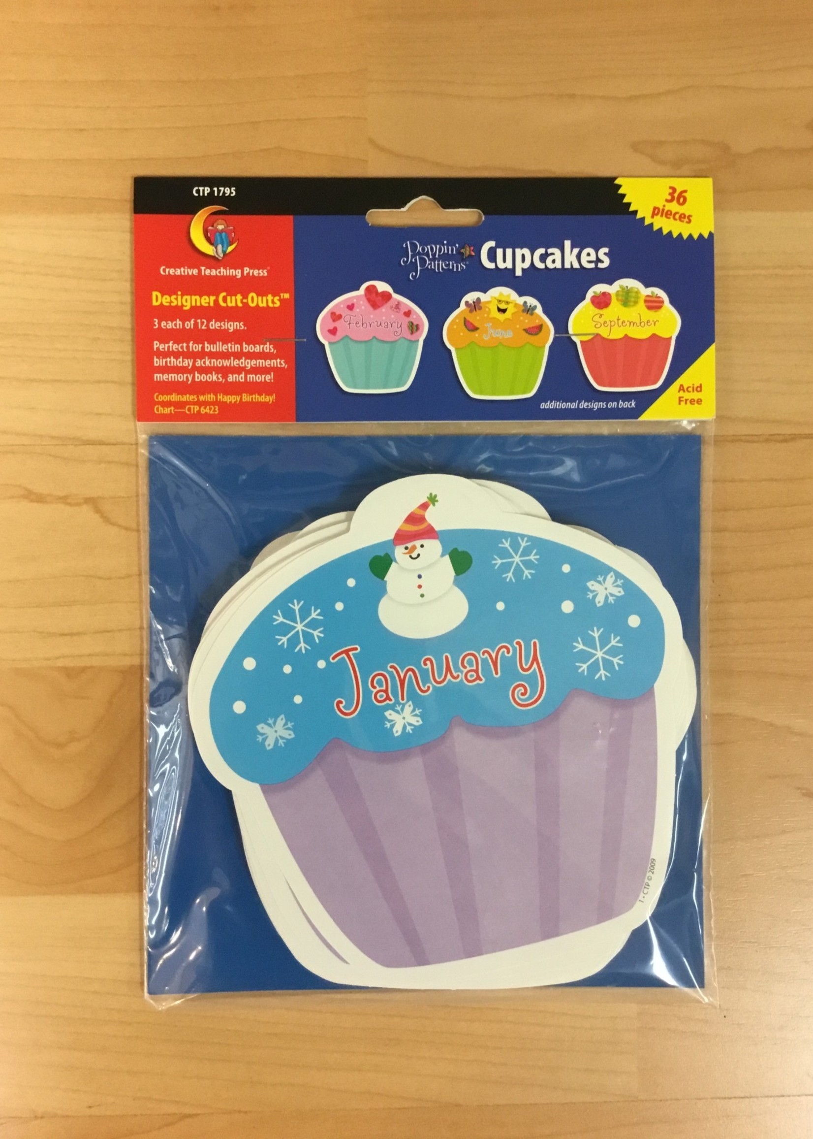 Cupcakes Month Cutouts 36pc