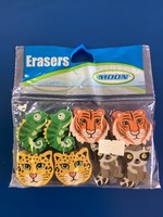 Jungle Fun Topper Assorted Pencil Erasers 8pc