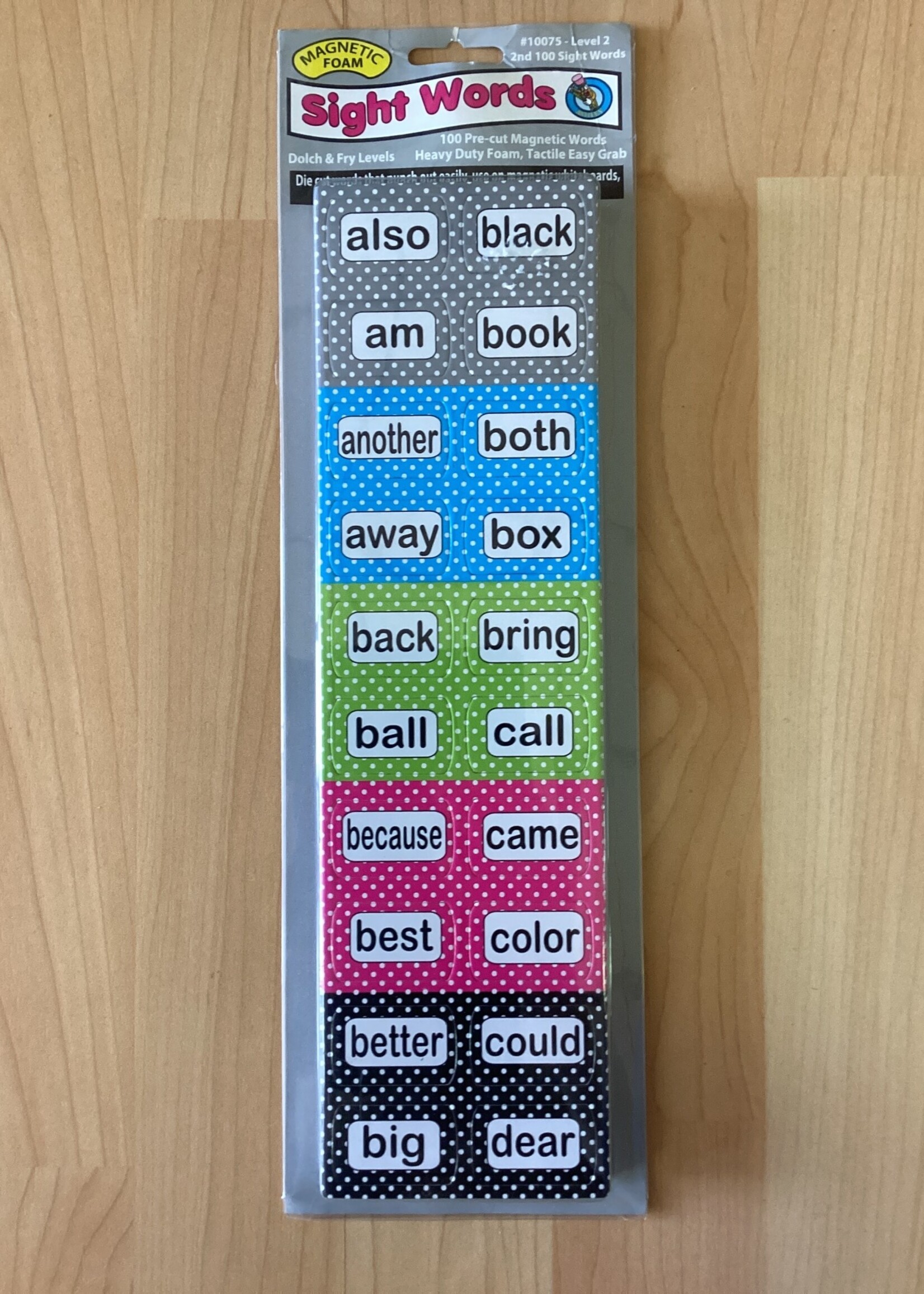 Magnetic Foam Sight Words Level 2