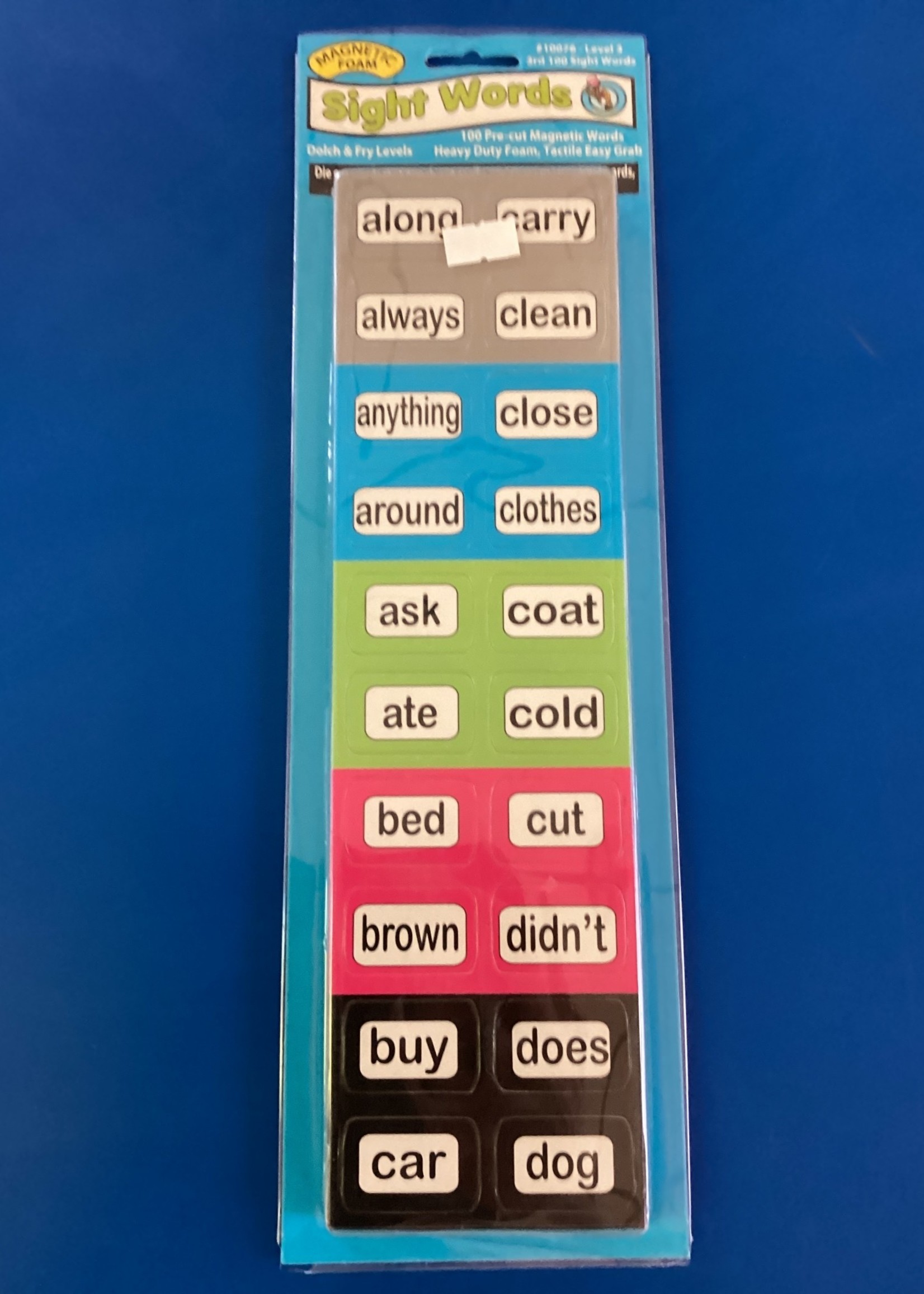 Magnetic Foam Sight Words Level 3