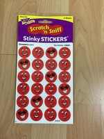 Red Smiles Strawberry Stinky Stickers