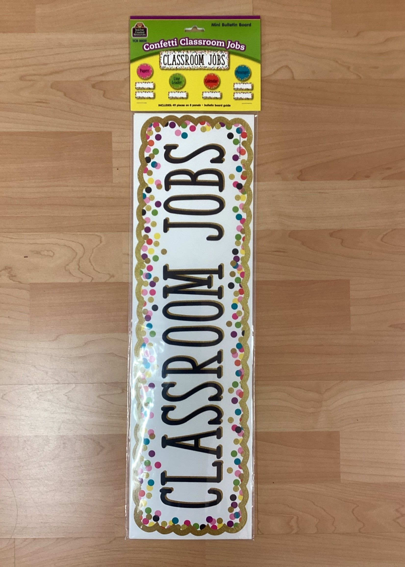Confetti Classroom Jobs Mini Bulletin Board