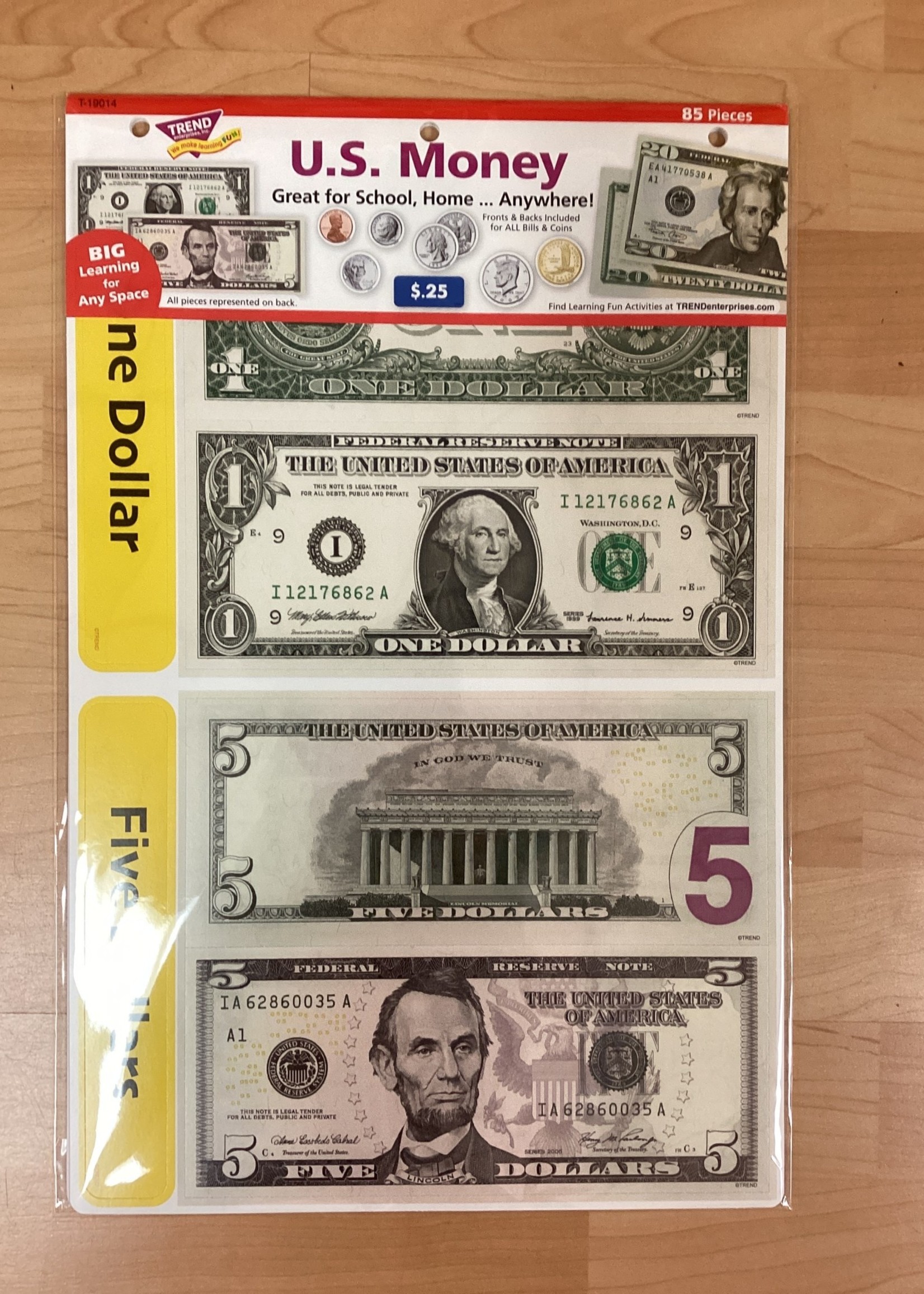 US Money Learning Set