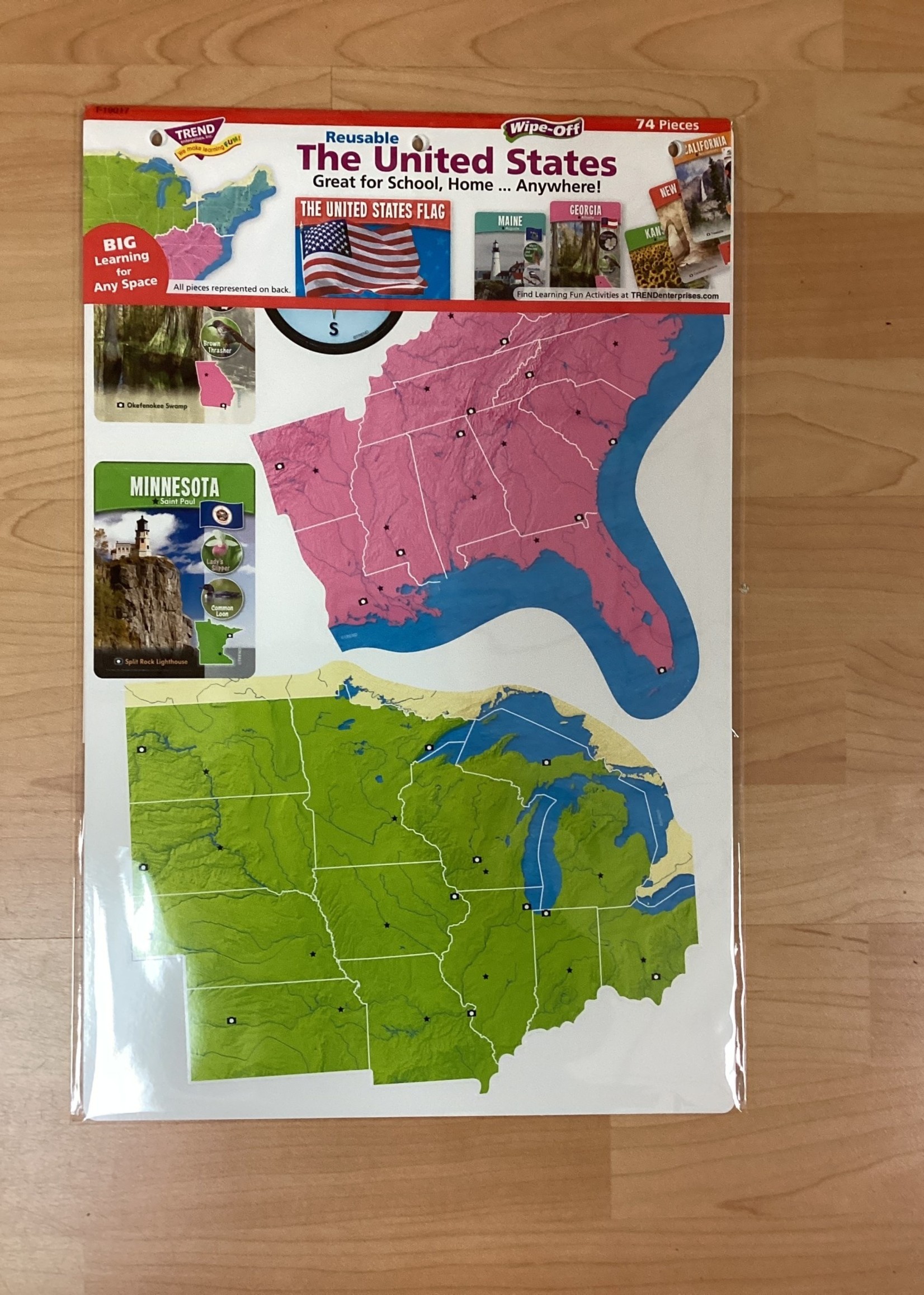 United States Map Bulletin Board