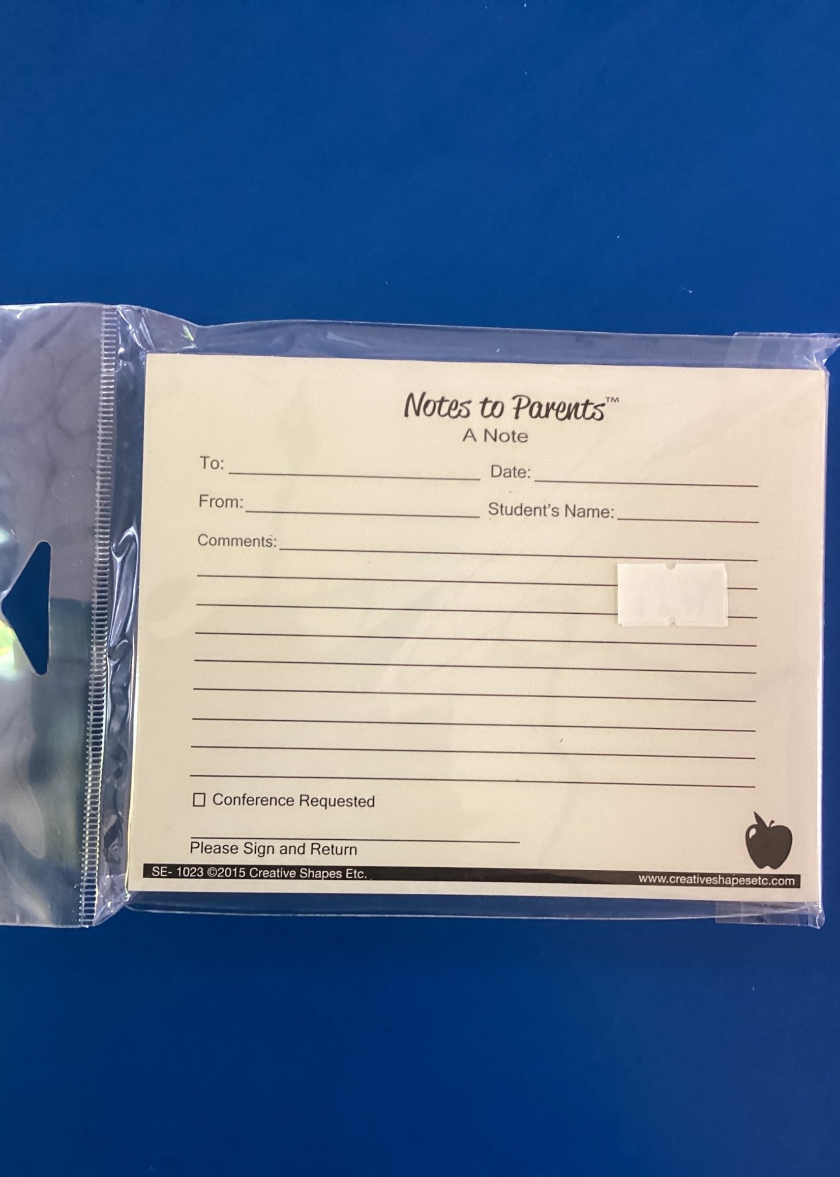 Duplicate Notes to Parents 50 forms