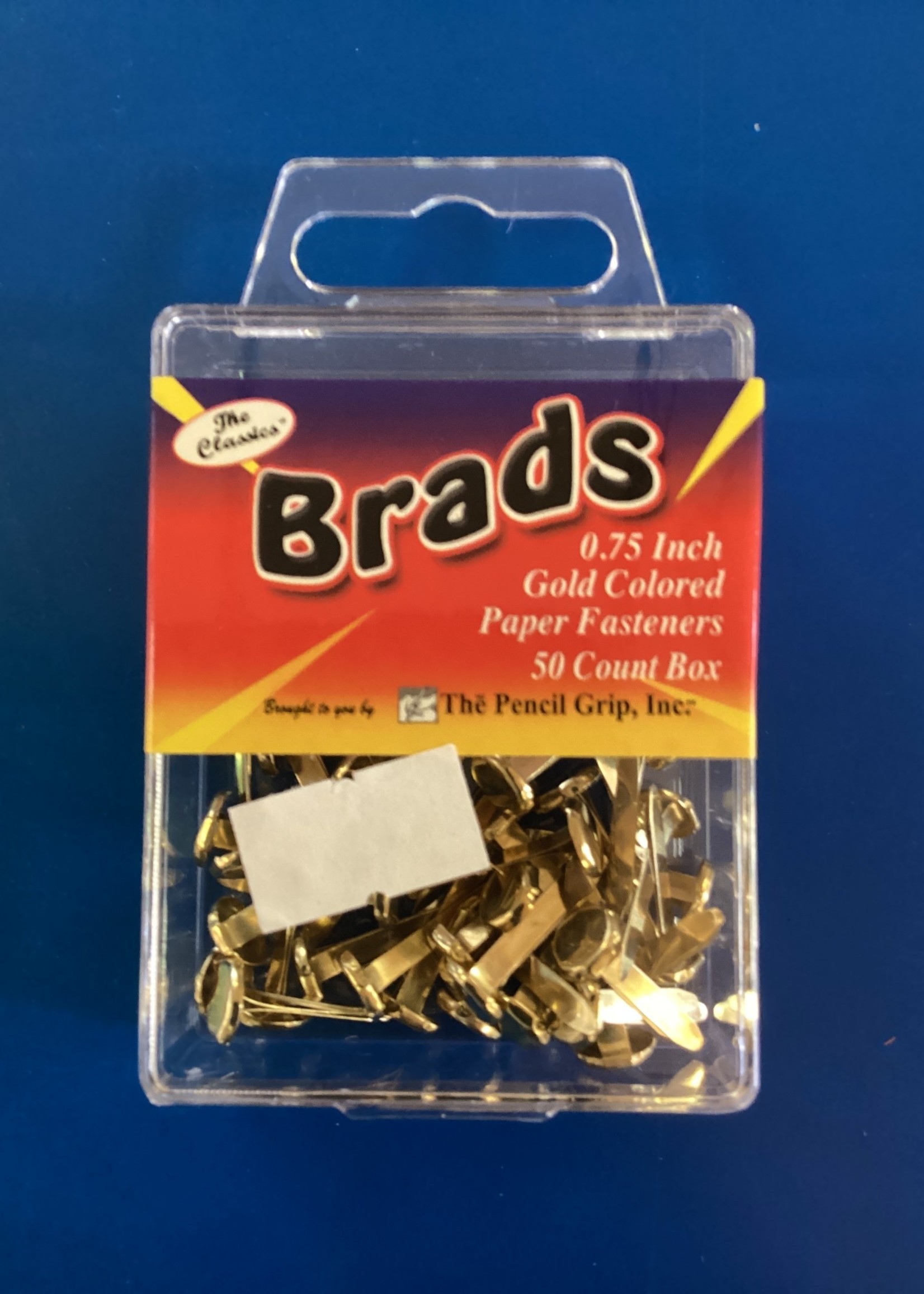 Brads Gold Color Paper Fastener 50pk - School Spot