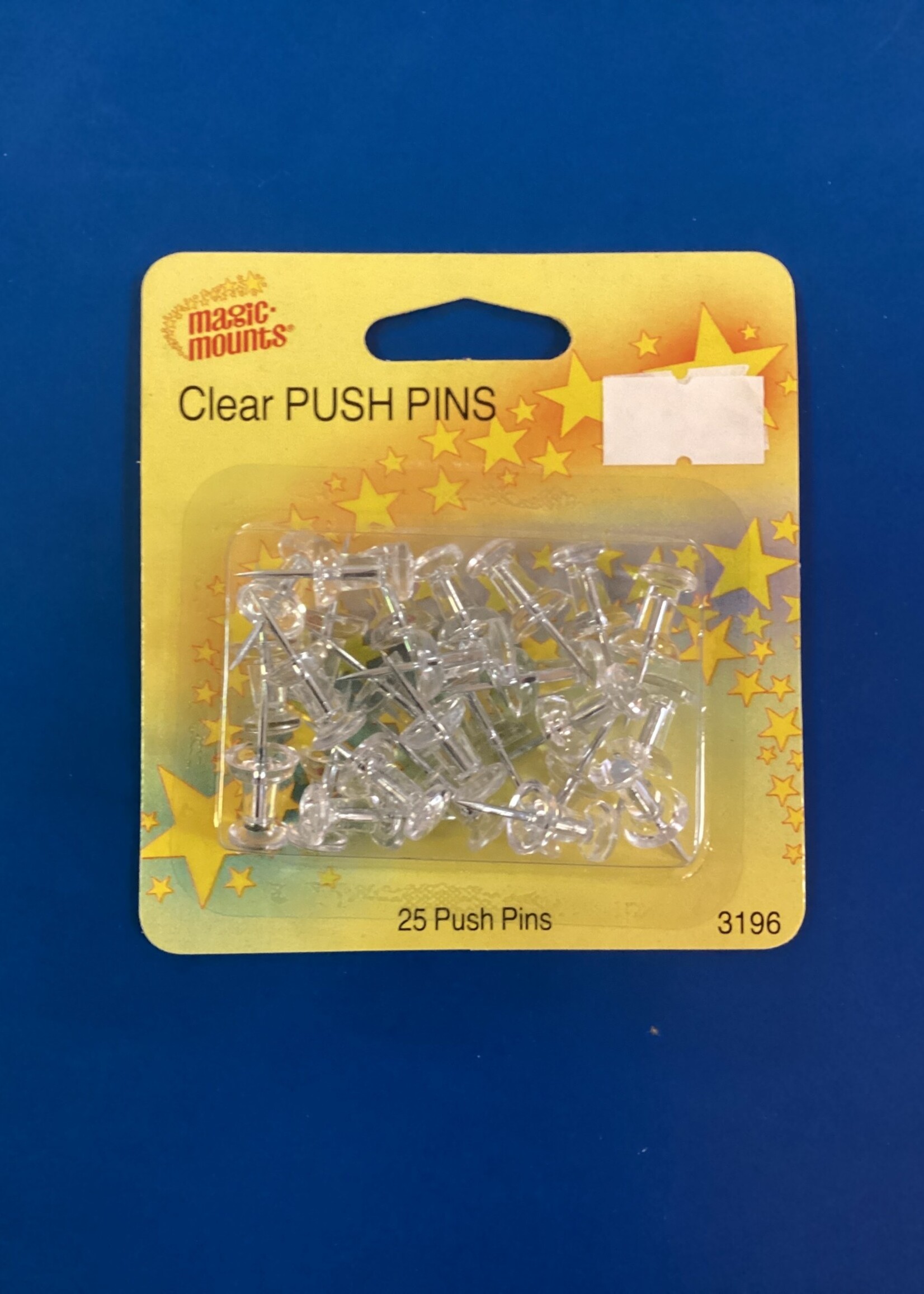 Clear Push Pins 25 Pack