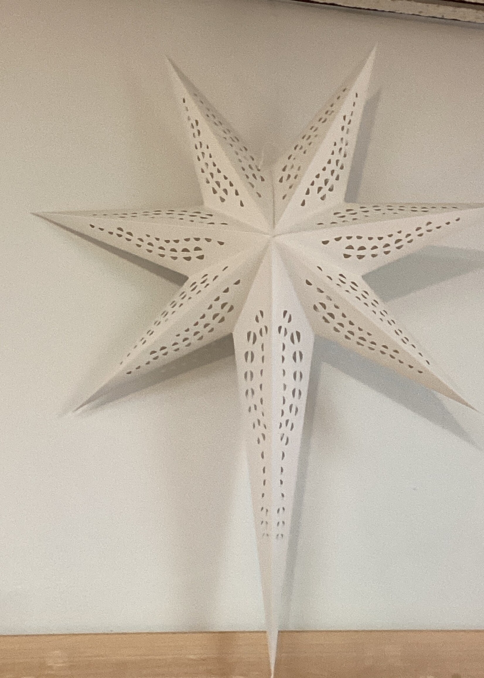 White Long Tail Star Lamp