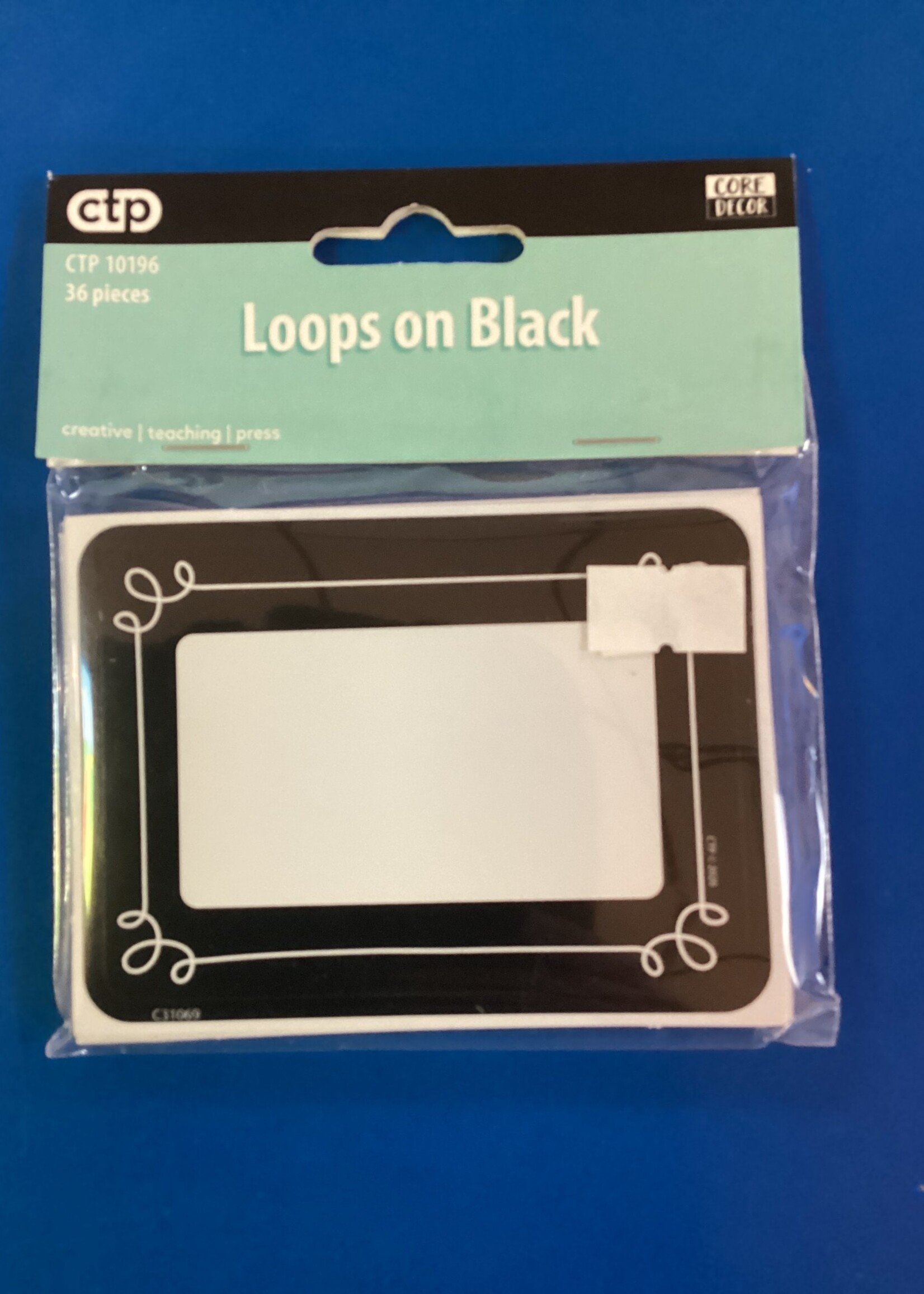 Loops on Black Name Tags