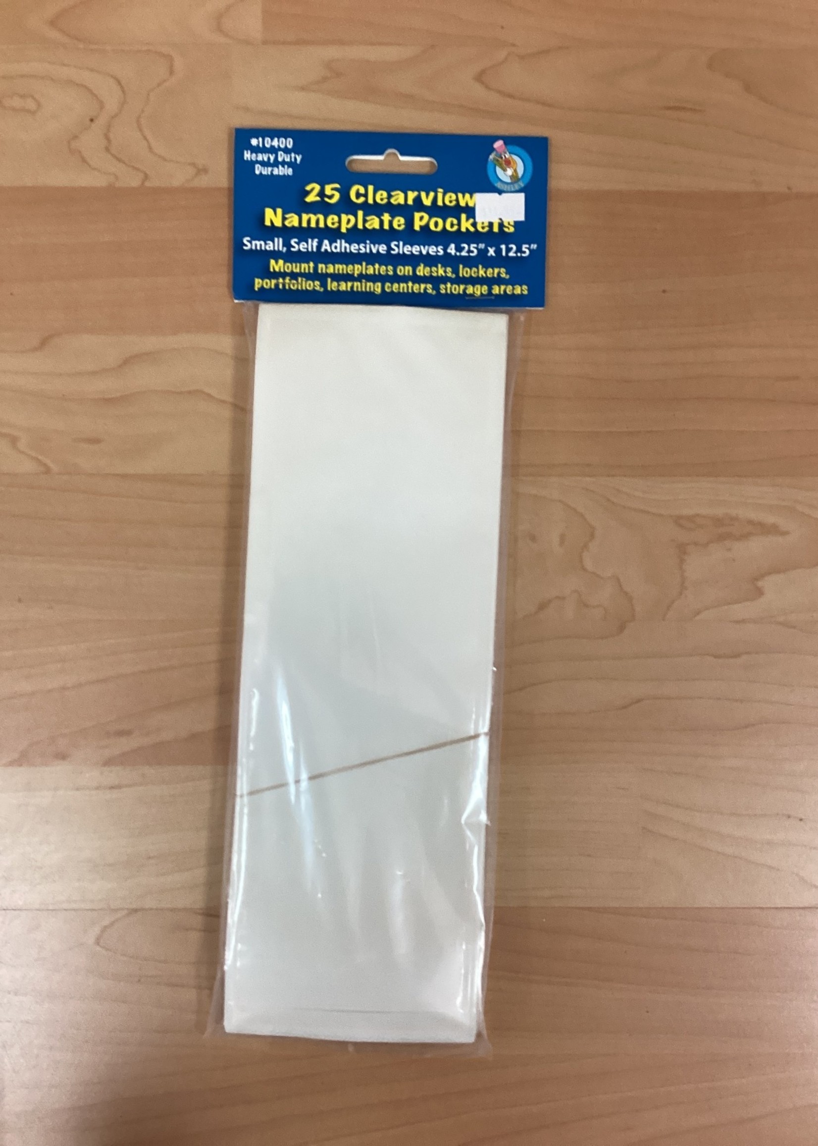 Small Clearview Nameplate Pockets 25pk