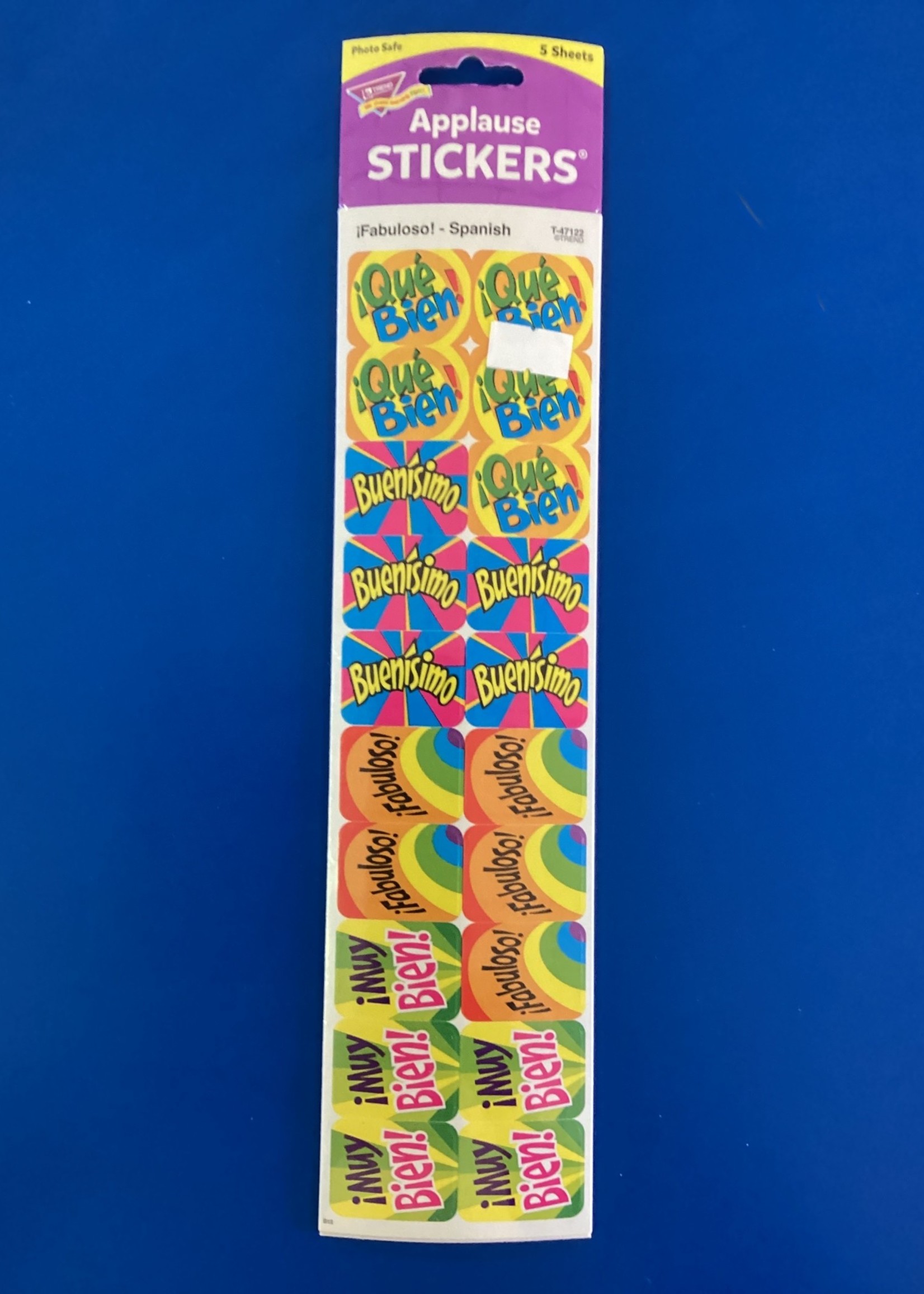 Spanish Applause Stickers 100pc