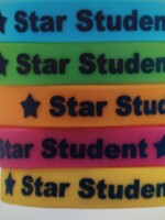10 Pack Star Student Wristbands