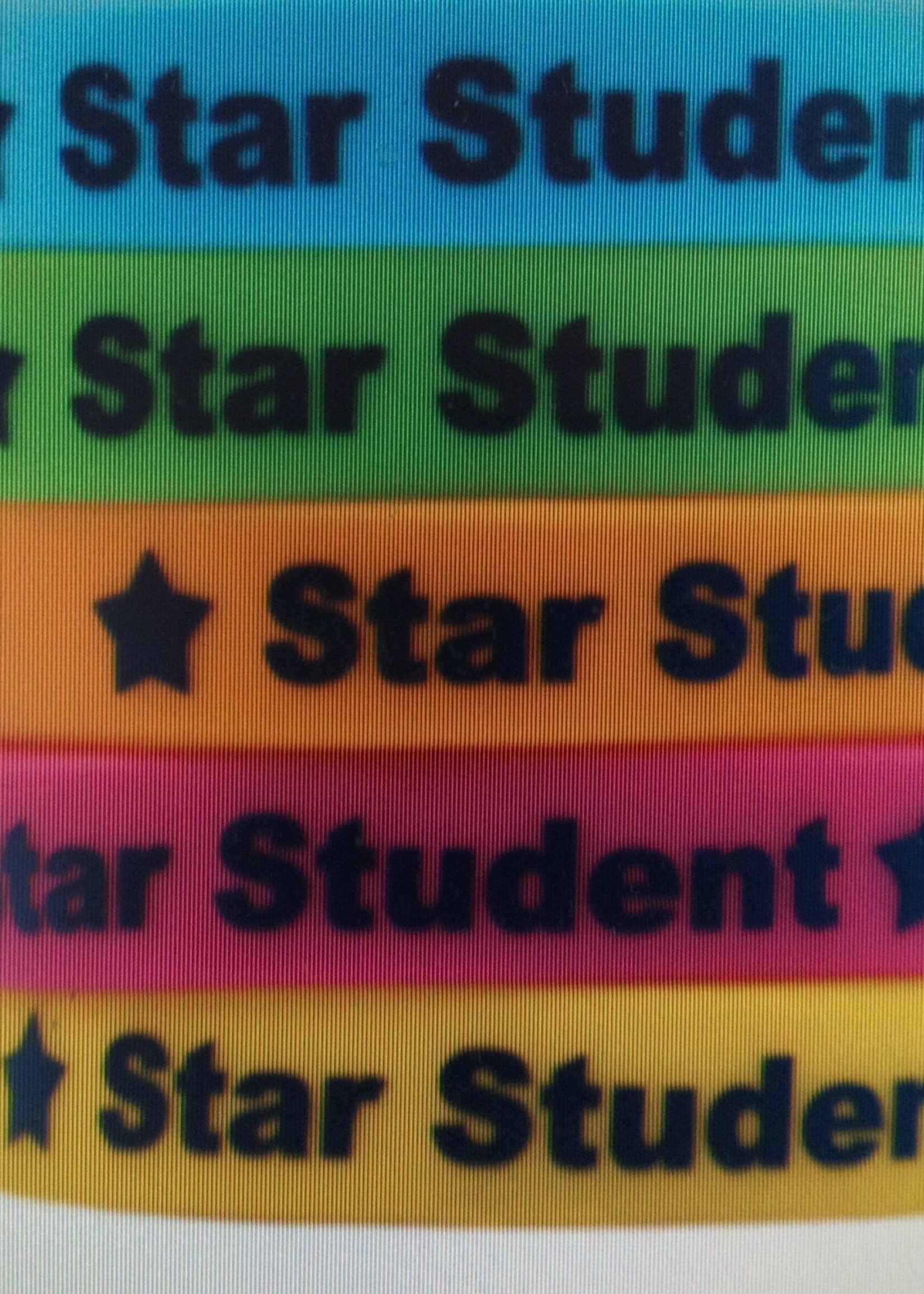 10 Pack Star Student Wristbands