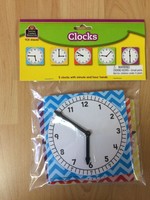 Chevron Mini Clocks Chevron Mini Clocks 5pk