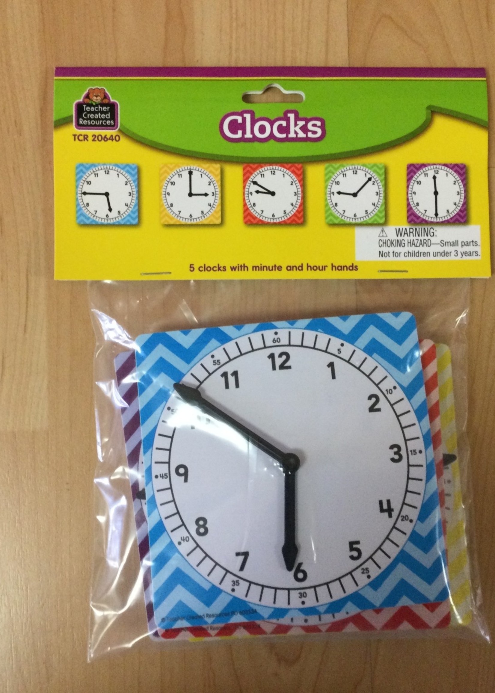 Chevron Mini Clocks Chevron Mini Clocks 5pk