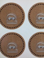 Clingy Thingies Burlap Clips 4 pk