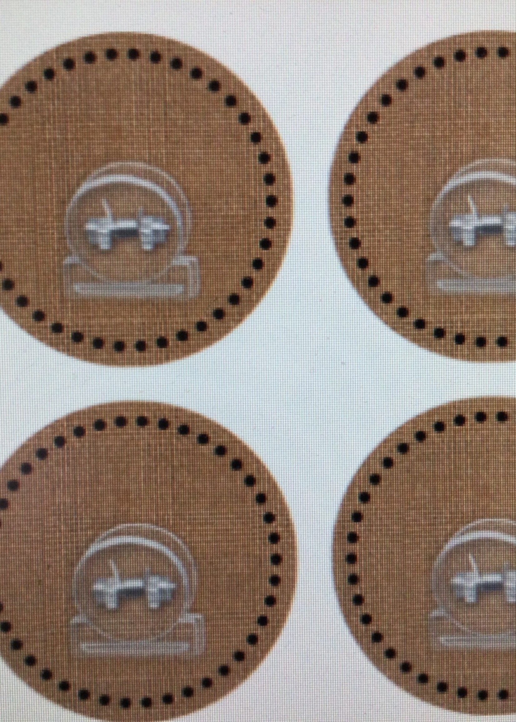 Clingy Thingies Burlap Clips 4 pk