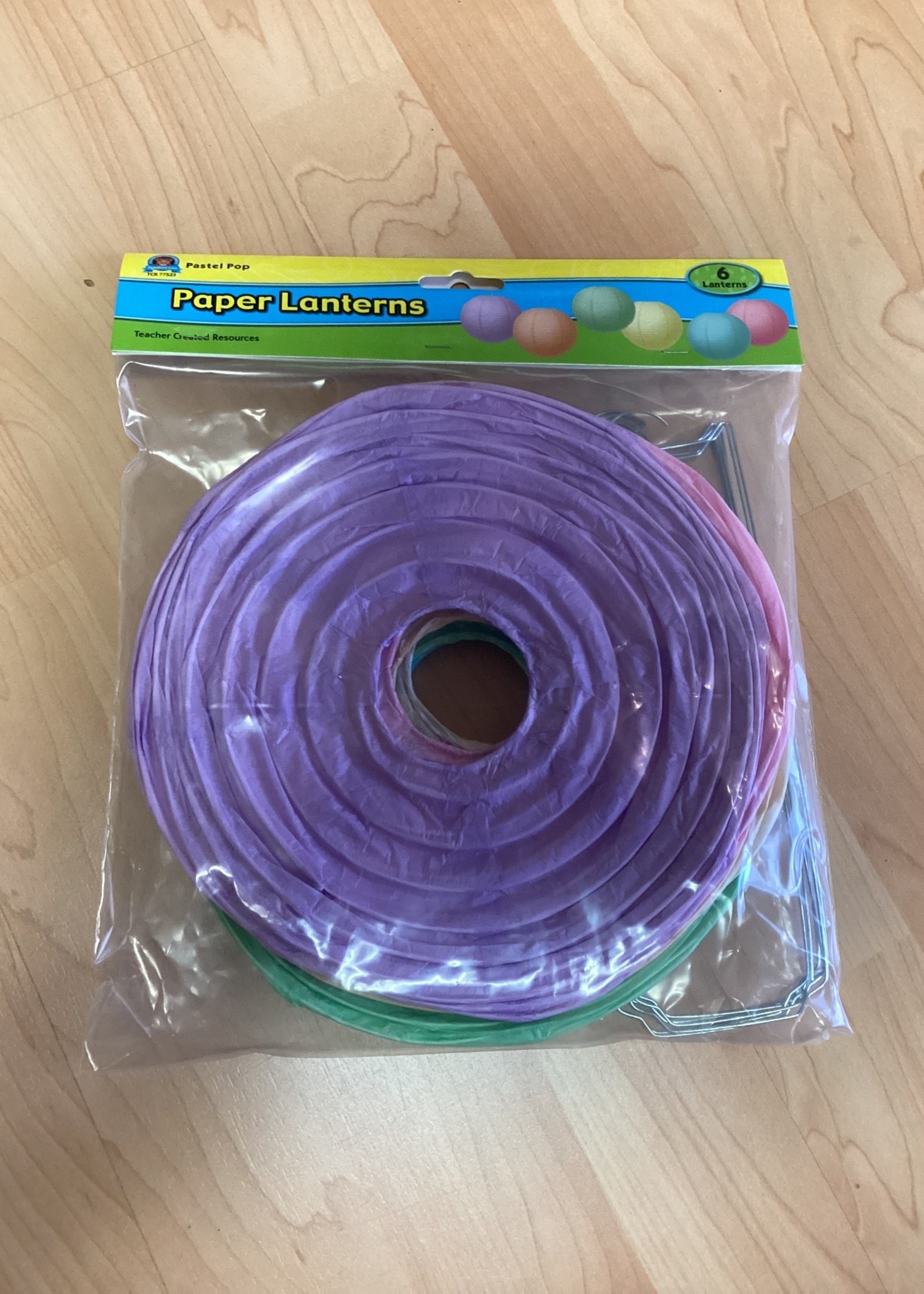 Pastel Pop 8" Hanging Paper Lanterns 6pc