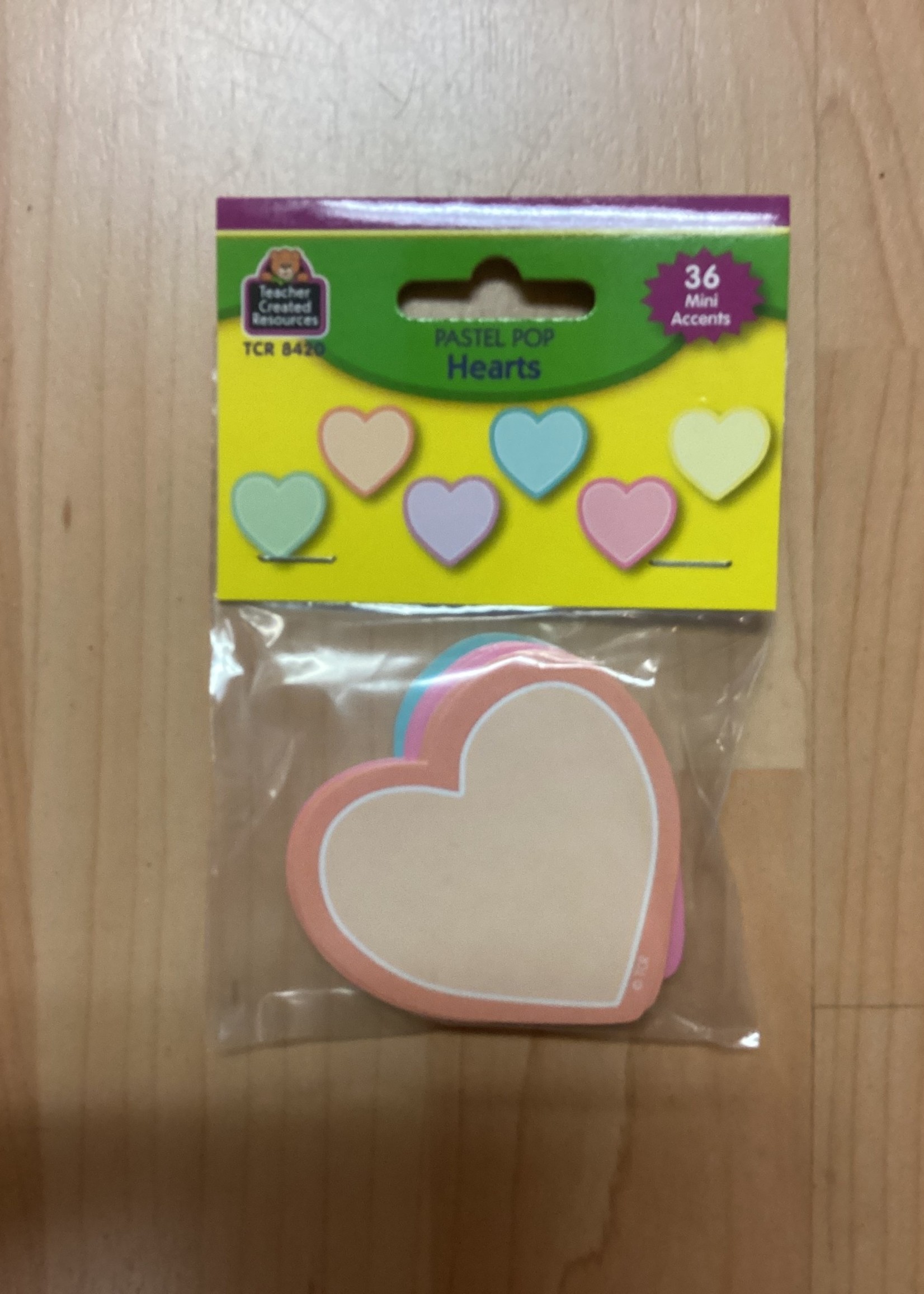 Pastel Pop Hearts Mini Cutouts 36pc