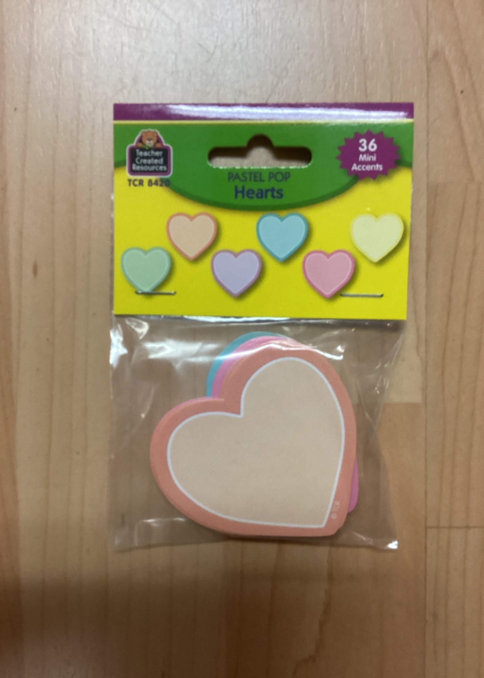 Pastel Pop Hearts Mini Cutouts