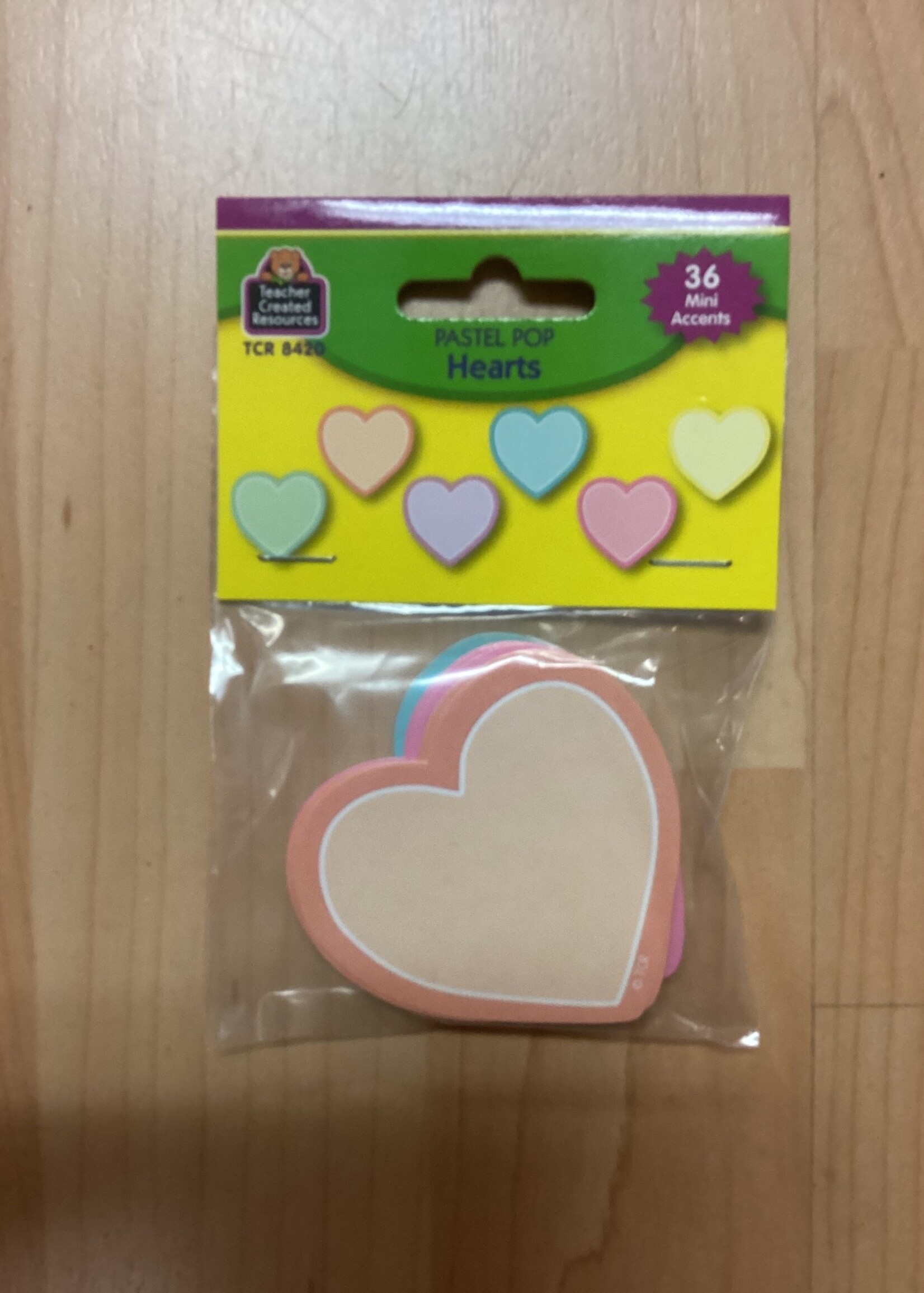 Pastel Pop Hearts Mini Cutouts 36pc
