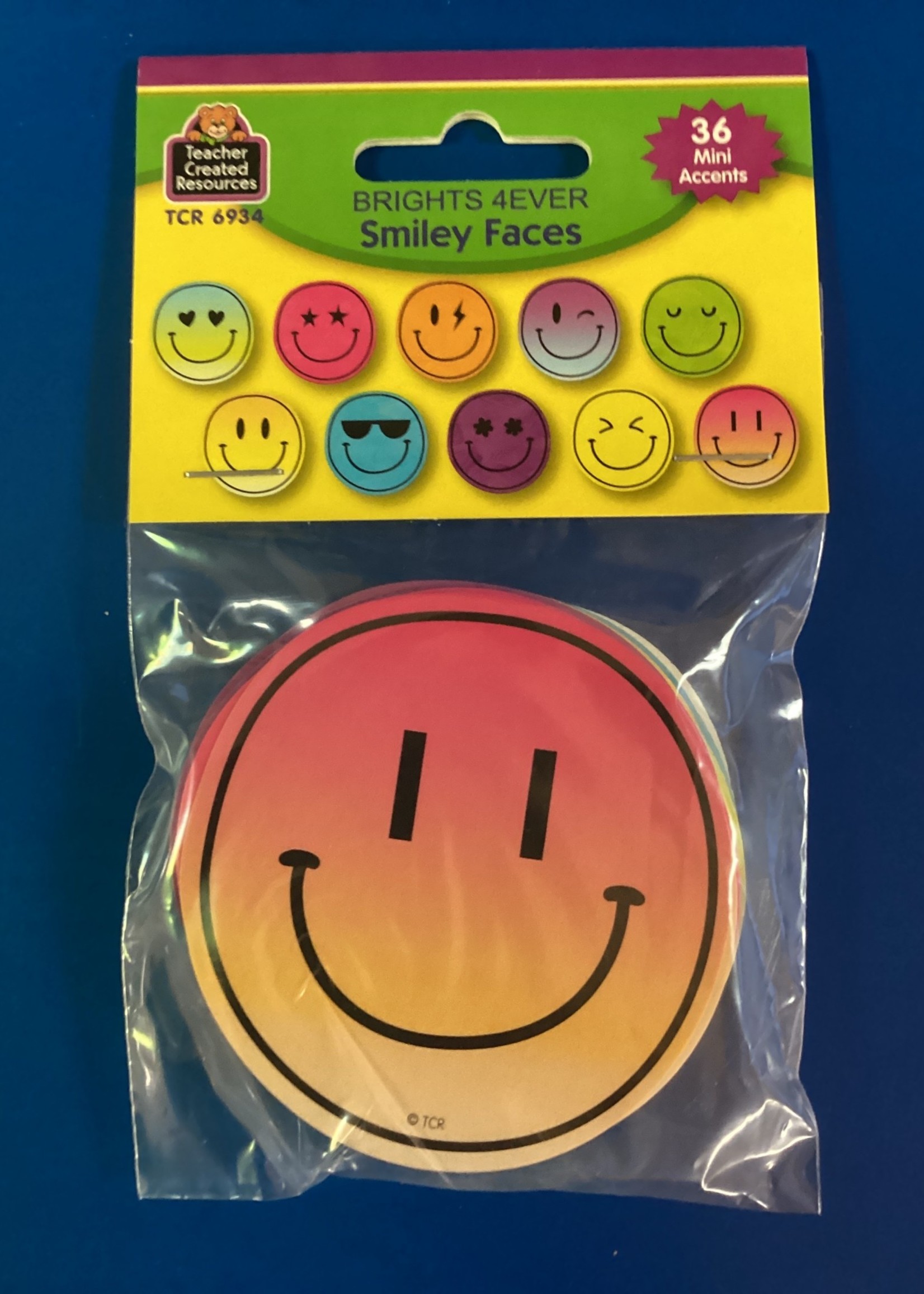 Brights 4Ever Smiley Faces Mini Cutouts 36pc