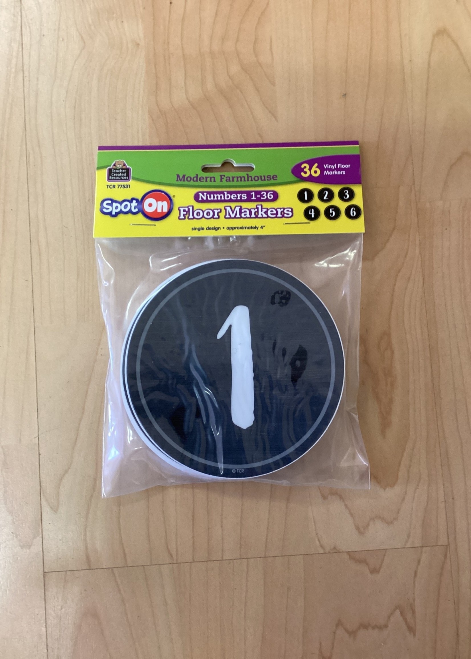 Spot on 4" Floor Markers 1-36 Modern Farmhouse