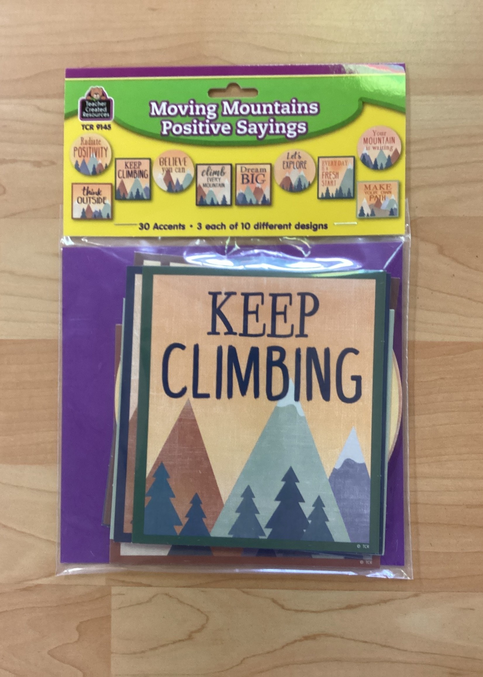 Moving Mountains Positive Sayings Cutouts 30pc