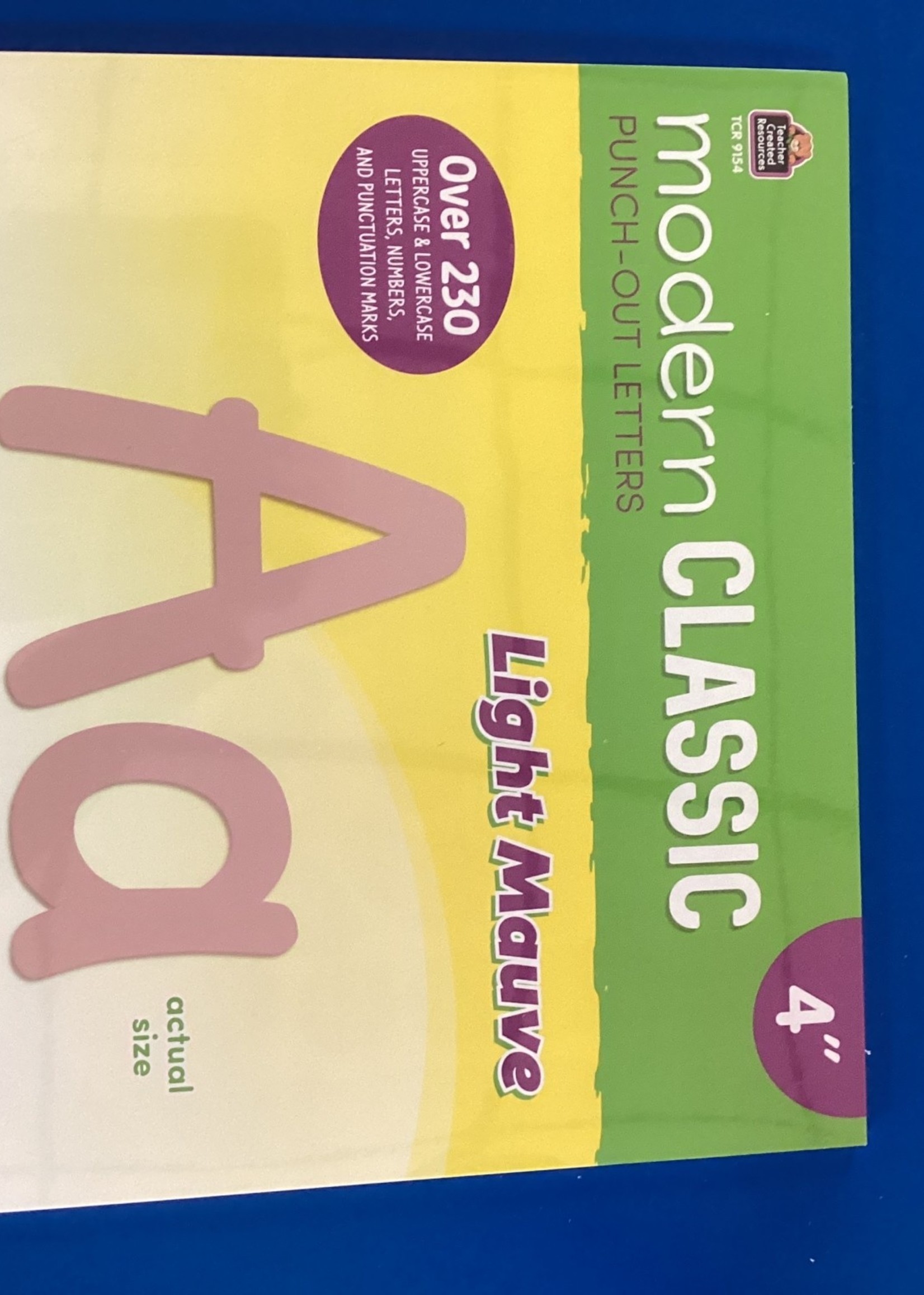 Modern Classic Light Mauve 4" Letters 230pc