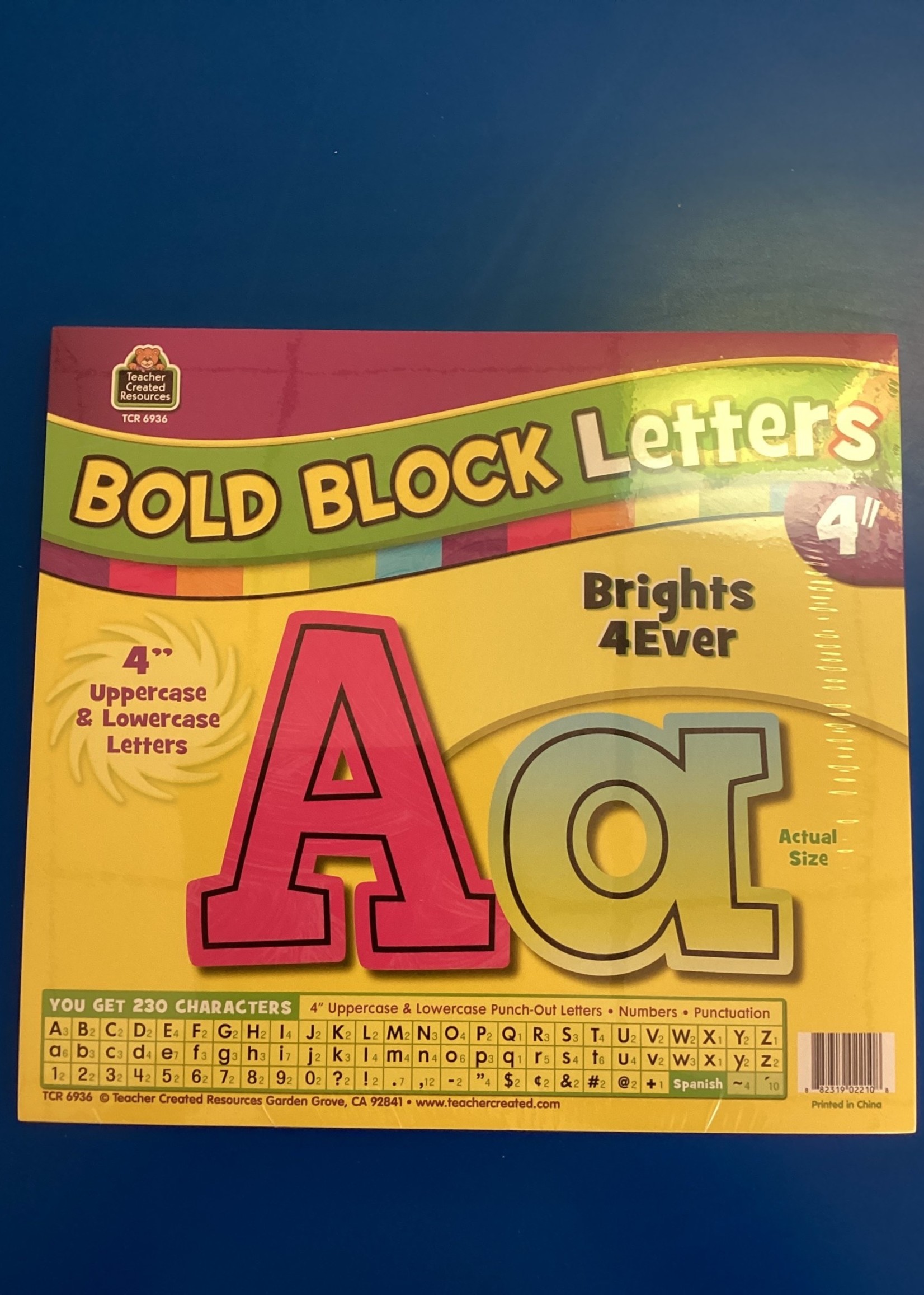 Brights 4Ever 4" Bold Block Letters 230pc