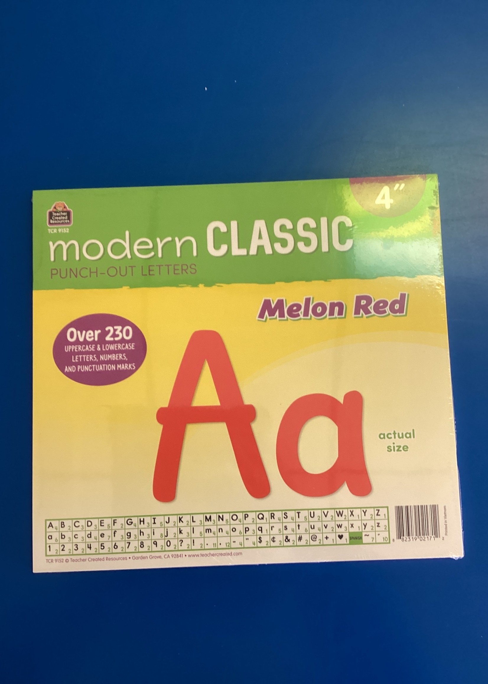 Melon Red 4" Modern Classic Letters