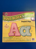 Pastel Pop 4" Bold Block Letters 230pc