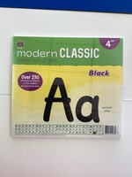 Black Modern Classic Letters 4" 257pc