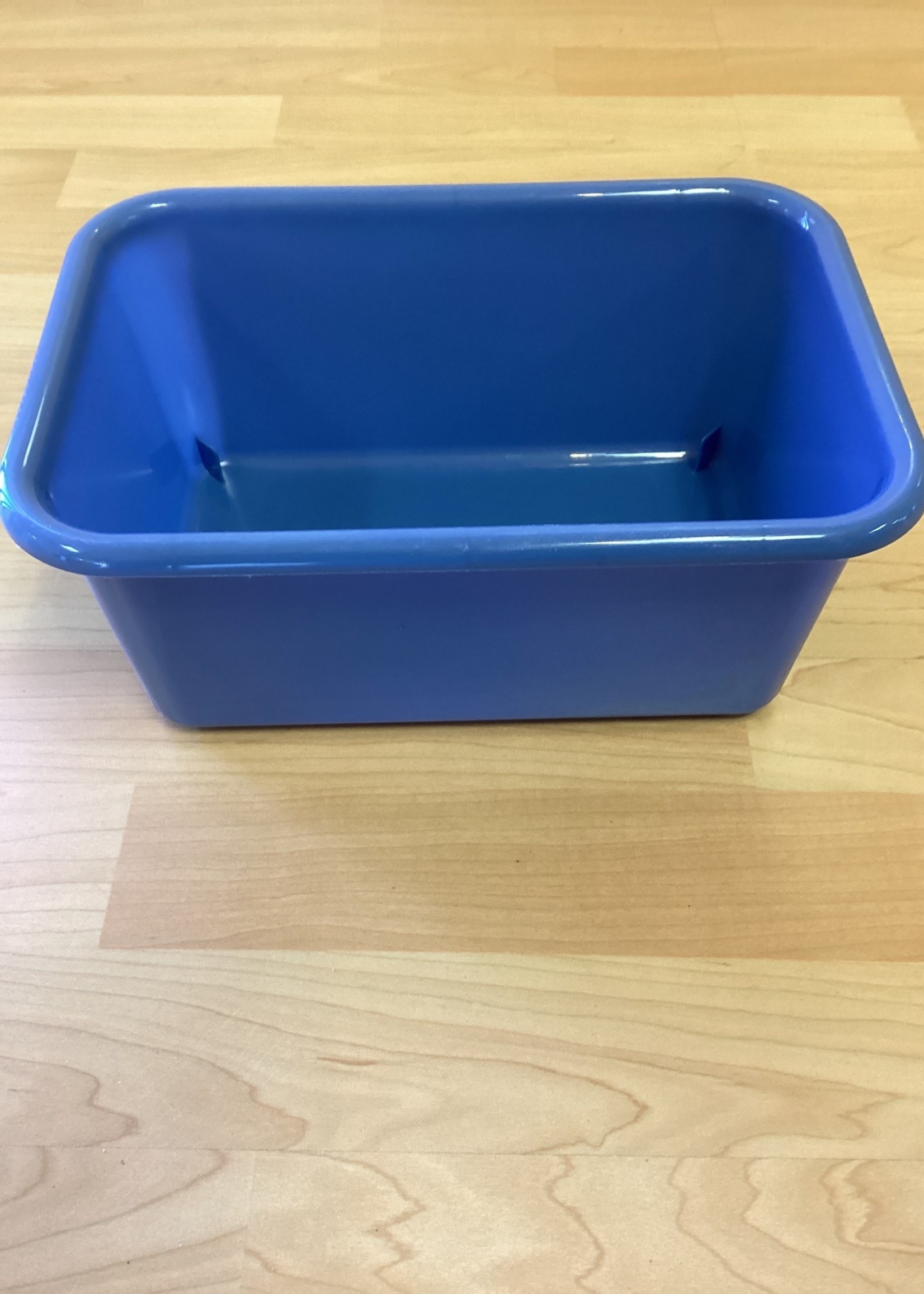 Slate Blue Small Plastic Storage Bin