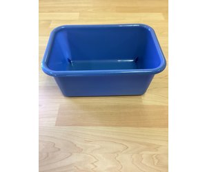 Slate Blue Small Plastic Storage Bin