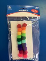 Rainbow Pom Pom Garland (2) 12'