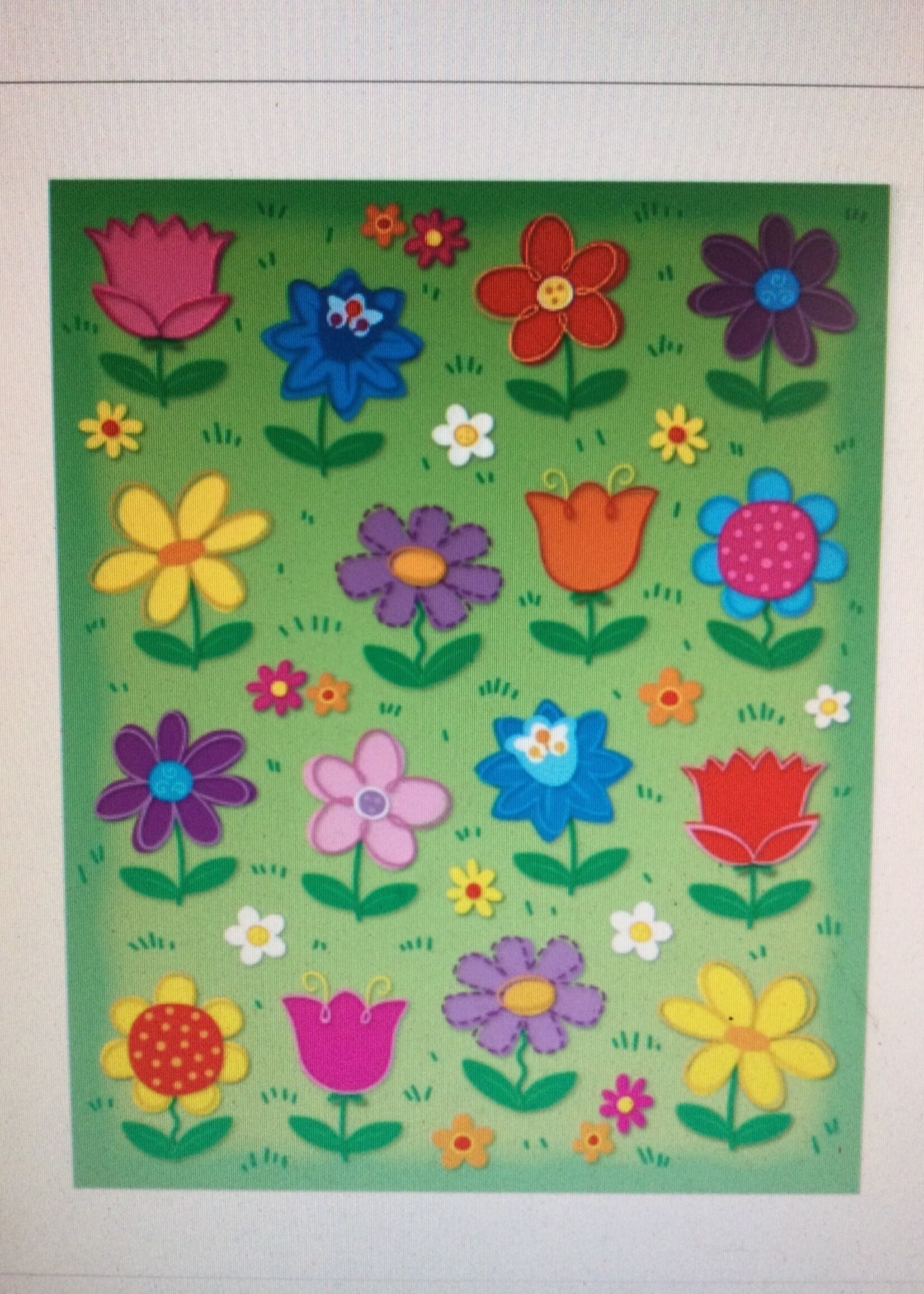 Flower Shape Stickers 96pc