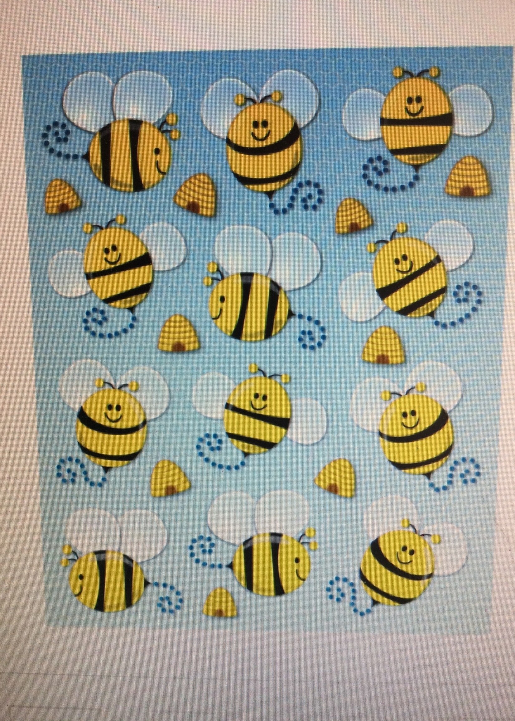 Bees Shape Stickers