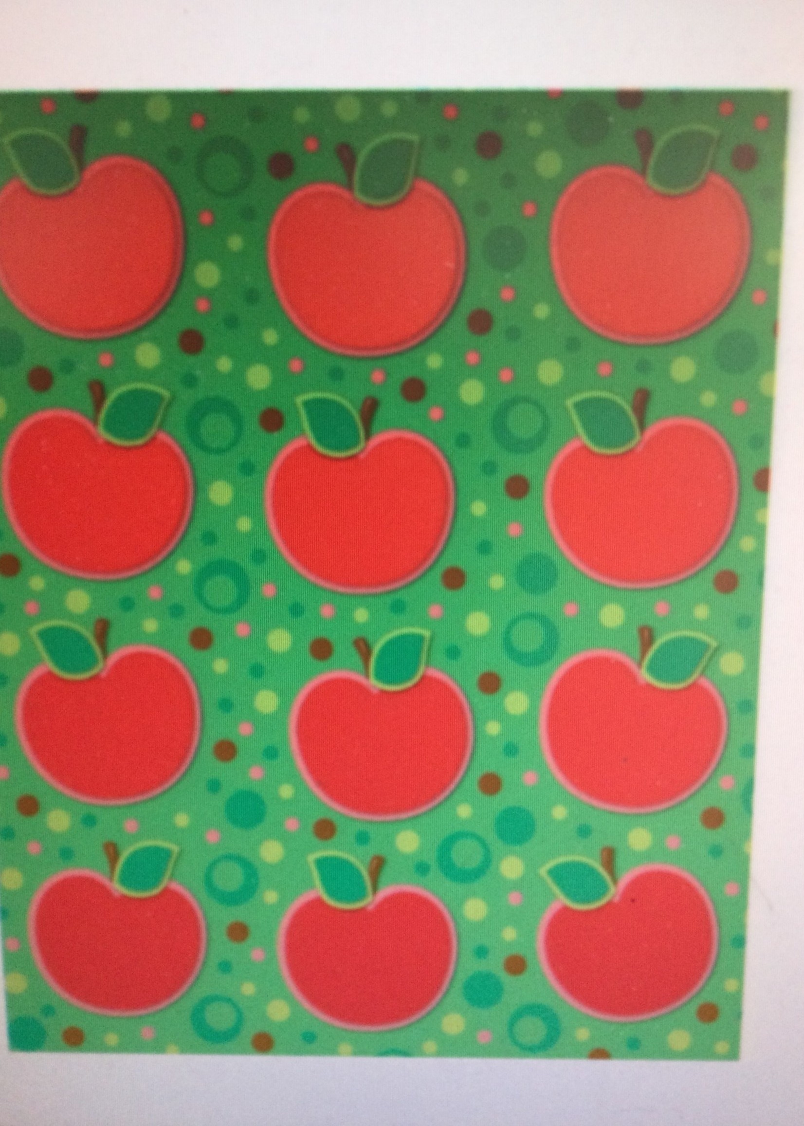Apple Shape Stickers 72pc