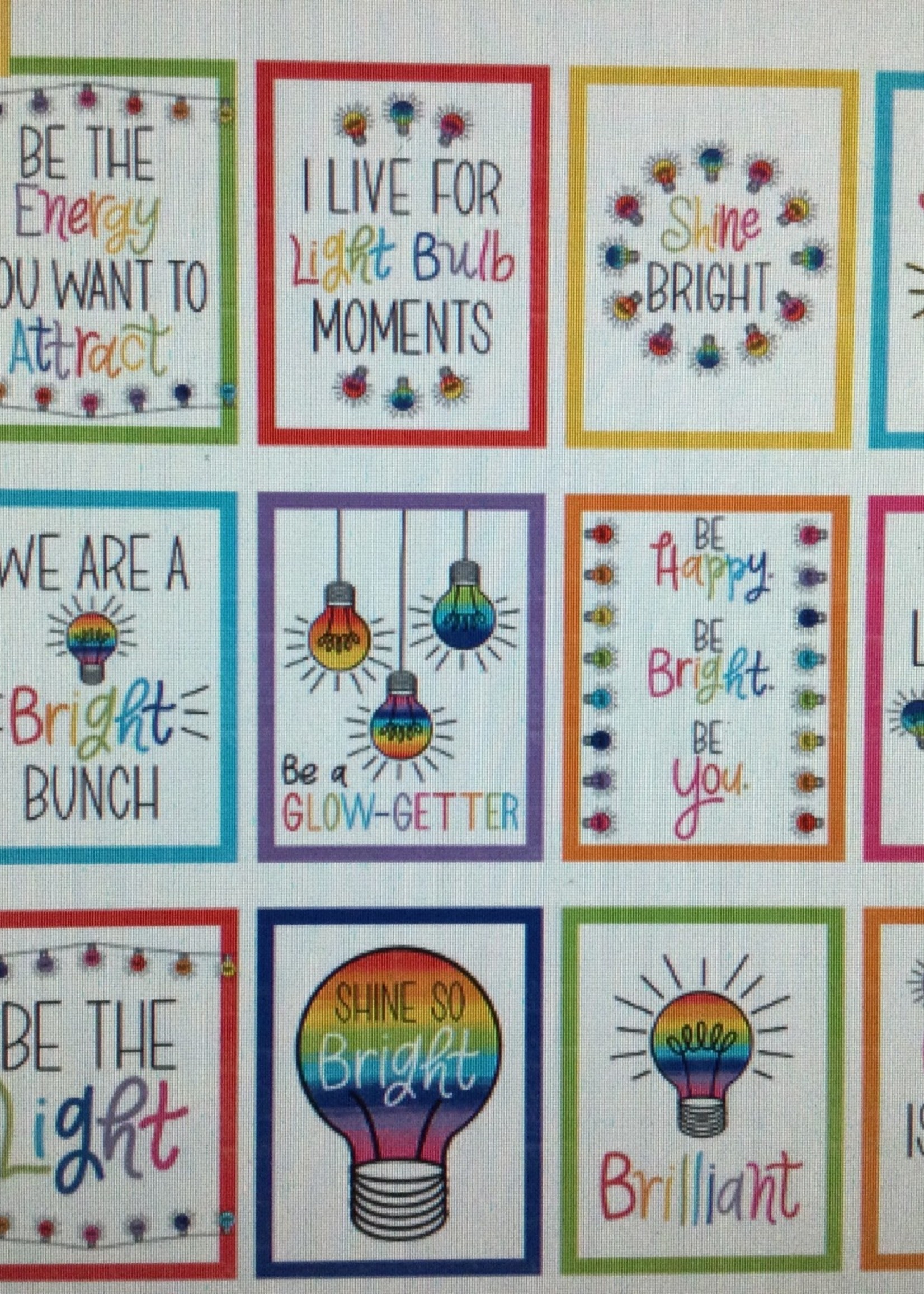 Schoolgirl Style Lightbulb Moments Poster Set 12pc